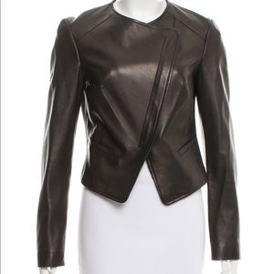 Michael Kors Leather Biker Jacket